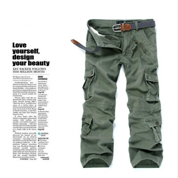 Outdoor Fashion Loose Large Men's Trousers Men's Overalls Casual Men's Trousers