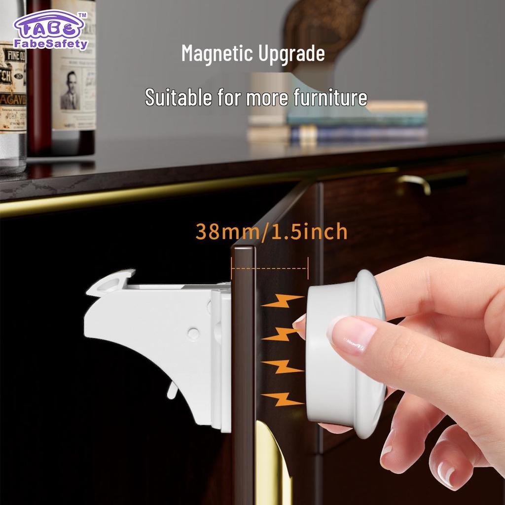 Multi-functional Magnetic Child Safety Drawer & Cabinet Lock - Invisible Screw-Type