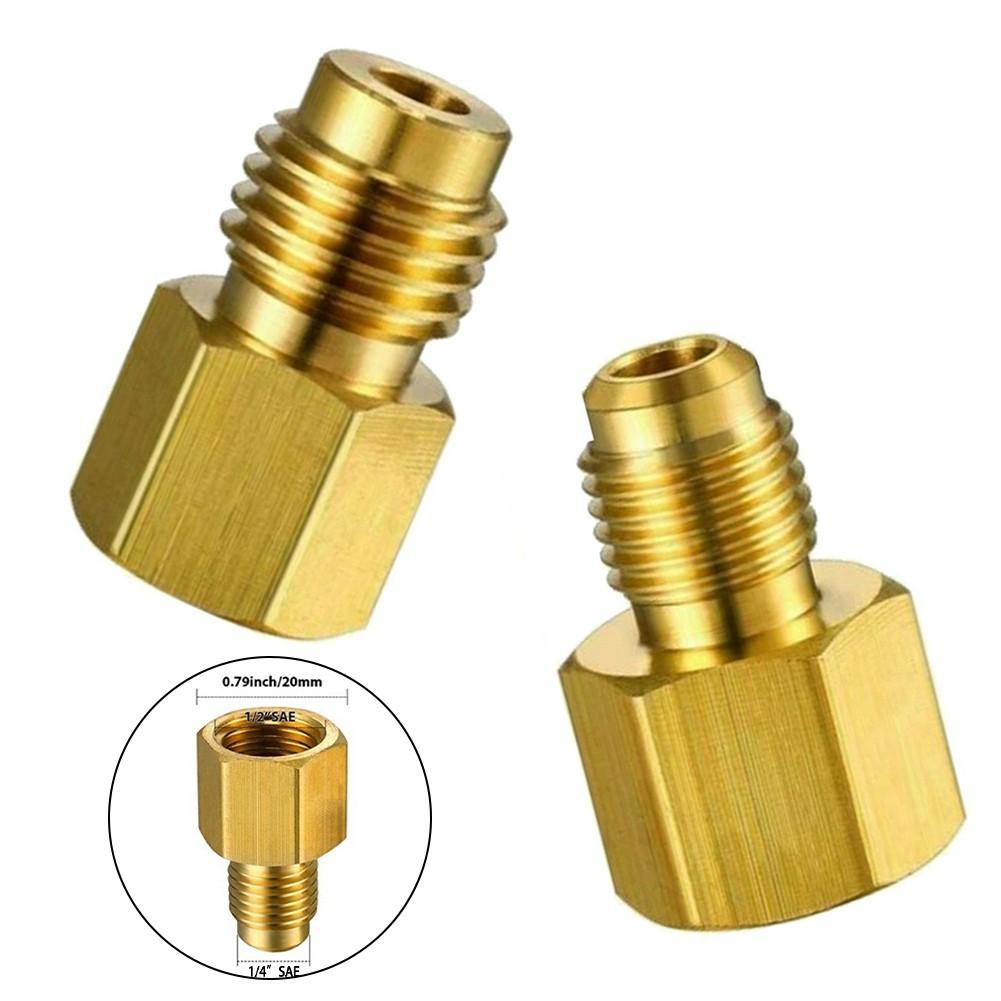 Adapter R410A 1/4 SAE Quick Connector To 1/2 ACME 1/2 ACME To 1/4 SAE Connector