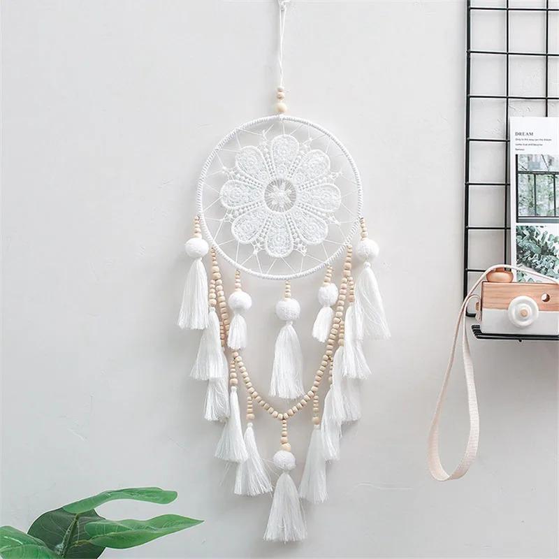 Handmade Dream Catcher Wind Chimes Home Hanging Craft Gift Dreamcatcher Ornament Car Hanging Bedroom Decoration Atrapasueños