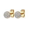 Gold Filled Silver Color Hoop Earrings For Women Stud Earring Zircon Piercing Drop Earings Personalized Jewelry Wholesale