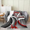 Geometric colored patterns digital-printed polyester Bedroom velvet flannel soft sofa cover blanket Fleece sofa cover blankets