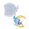 Silicone Wall Hanging Molds Epoxy Resin Craft Molds Moon Butterfly Girl Theme Home Decors Crafting Supplies for Crafting