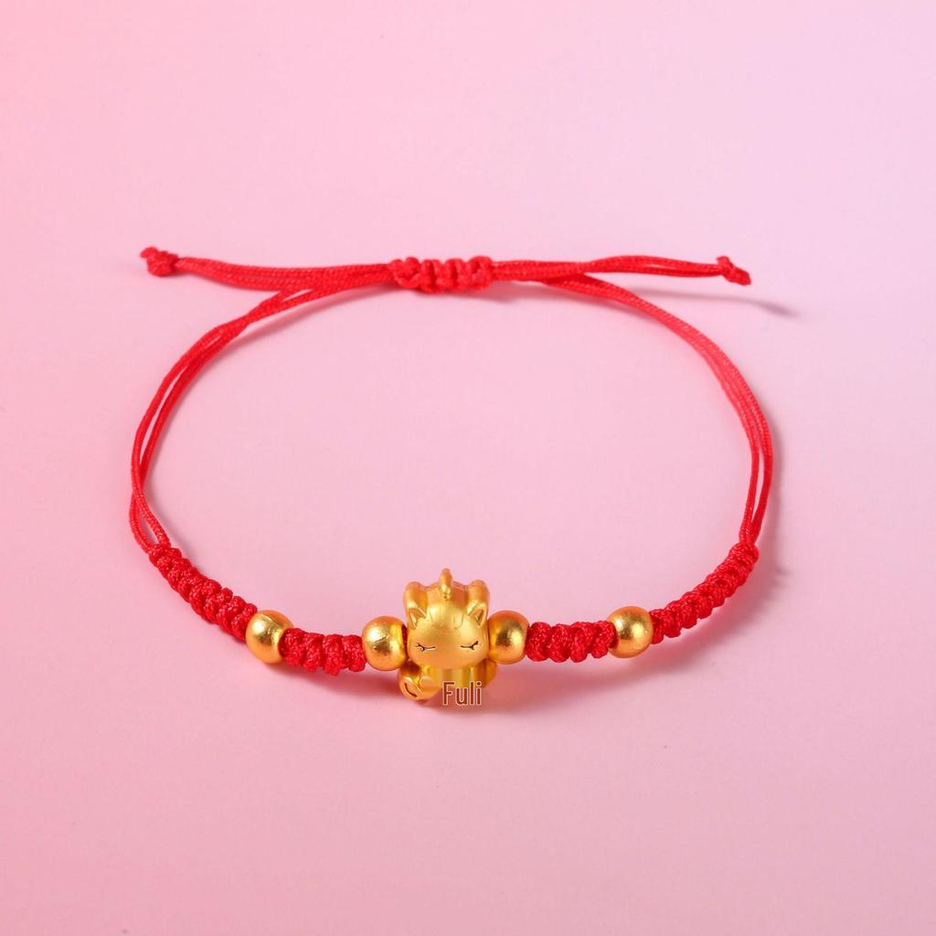 2026 Year of the Horse Zodiac Bracelet: Handmade Red String Ethnic Style Jewelry, Perfect for New Year or Small Gifts.