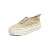 Fisherman shoes women's 2025 spring and summer thin lightweight breathable platform canvas shoes classic versatile lazy one pedal ins