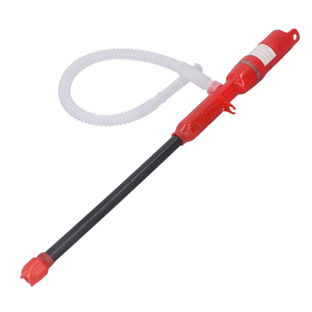 Portable Transfer Pump Electric Car Liquid Transfer Hand Pump for Oil Fuel Liquid Diesel DC12V Red