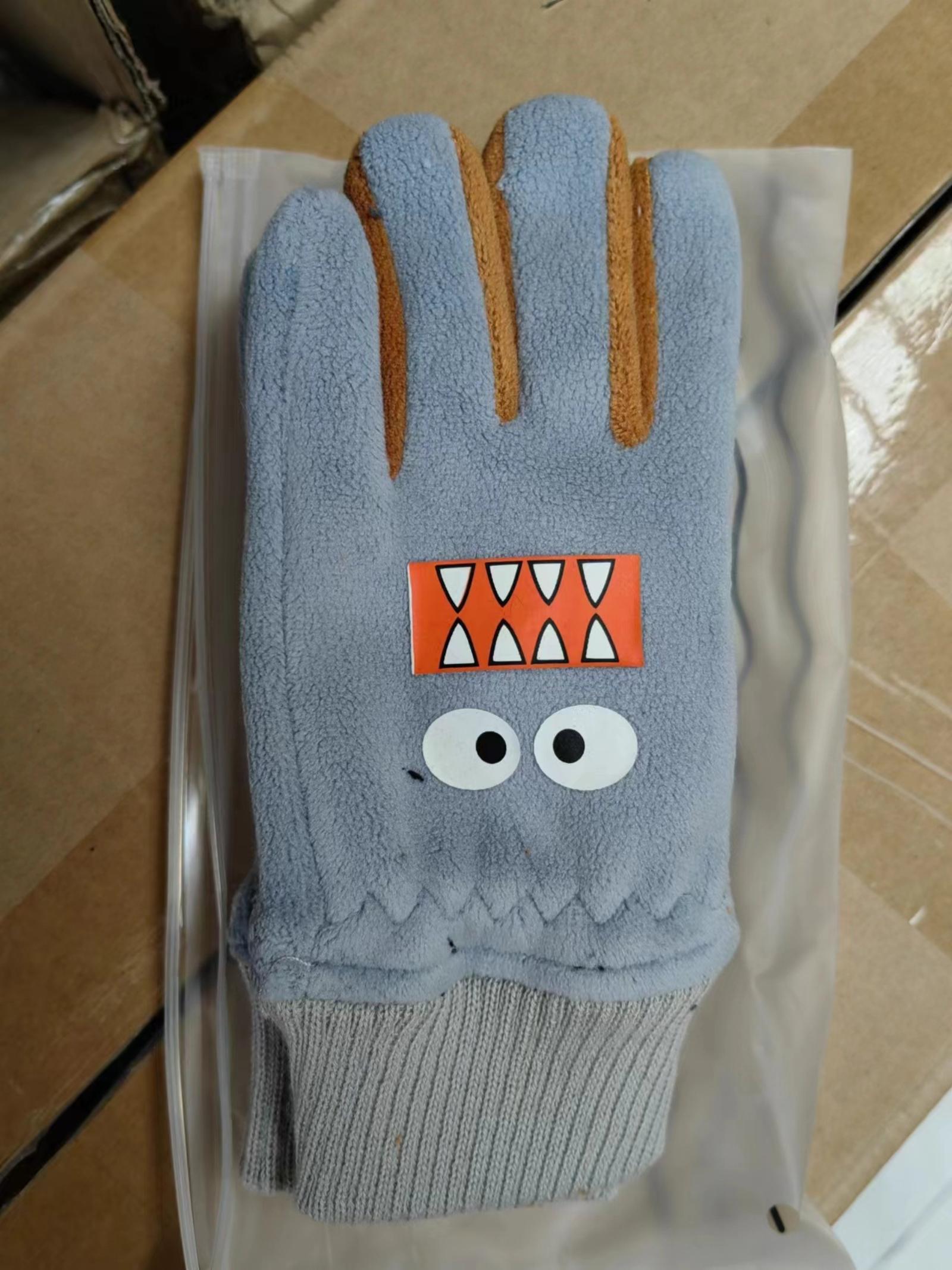 

Детские теплые перчатки плюс флисовые перчатки, защищающие от холода One Size