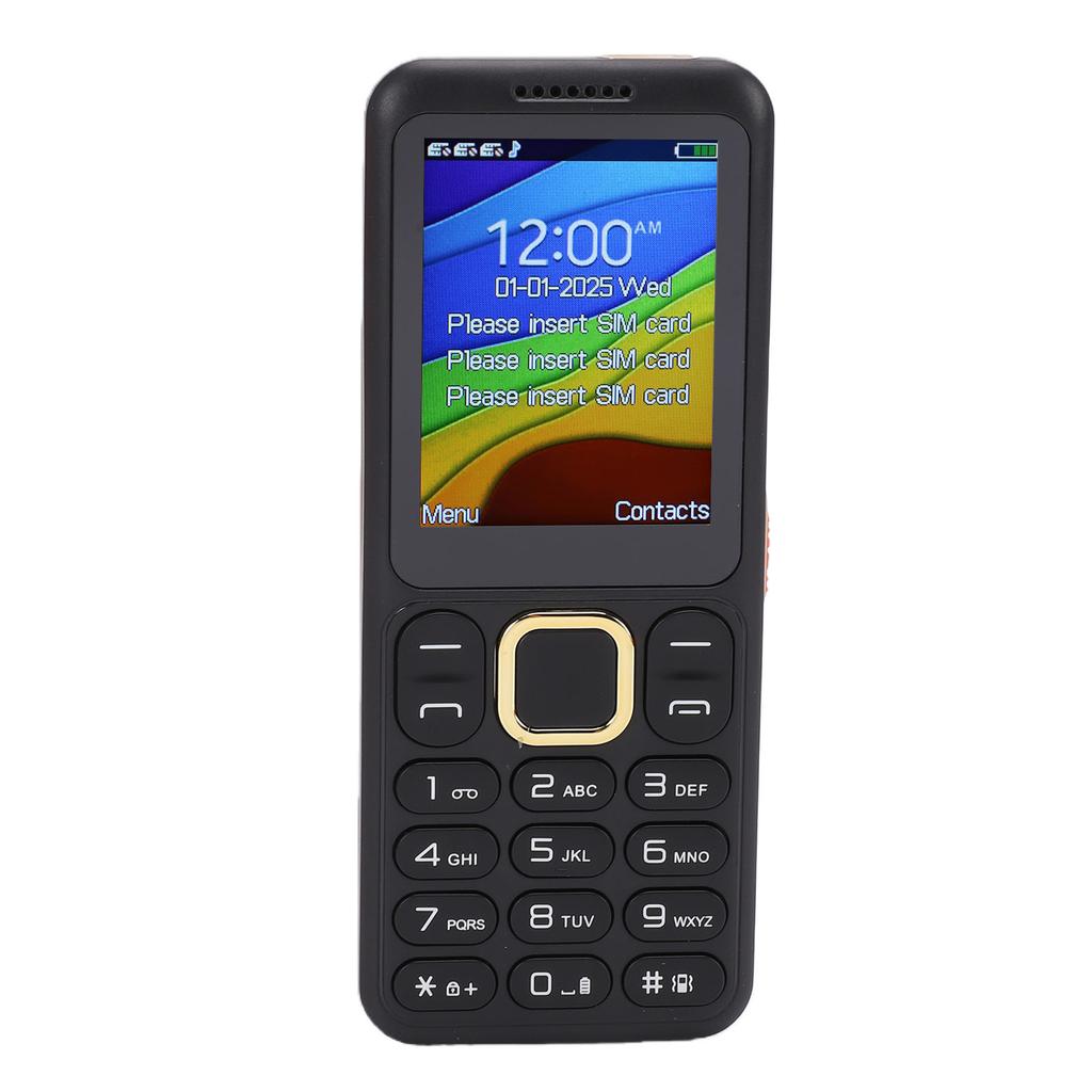 2G Unlocked Phone Triple SIM Big Buttons 2.4 Inch Screen Mobile Phone with SOS MP3 Call SMS Bluetooth FM Function