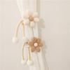 New 2/1PCS Flower Shaped Curtain Clip Creative Fashion Pearl Buckle Curtain Tie Bedroom Curtain Rack Simple Cute Tie Home Decor