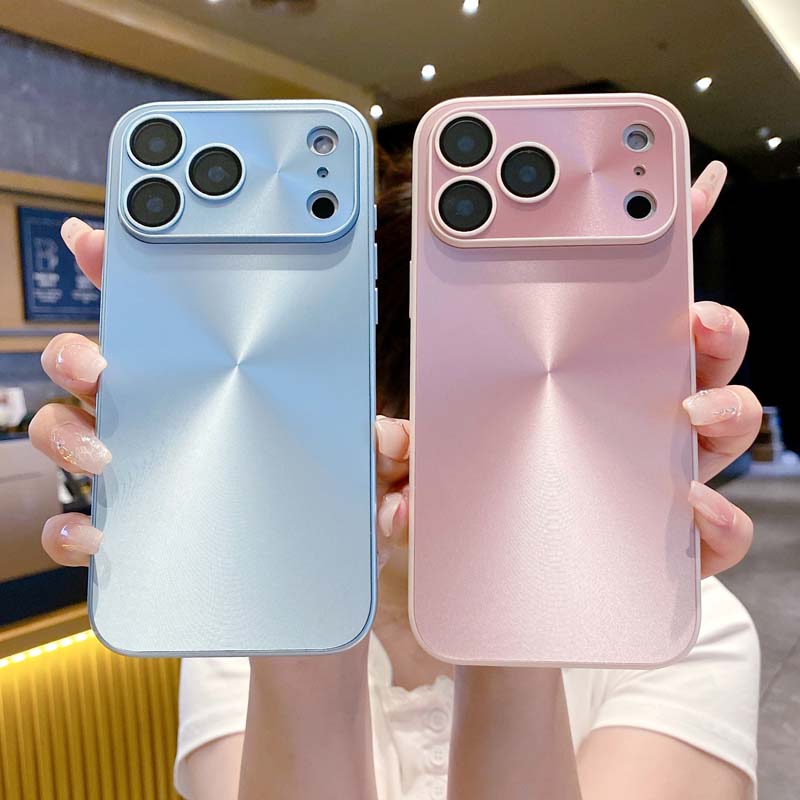 Laser Aurora CD Pattern Matte Case for IPhone 17 Air 16 15 14 13 12 11 Pro Max Lens Film Protection Shockproof Armor Hard Cover