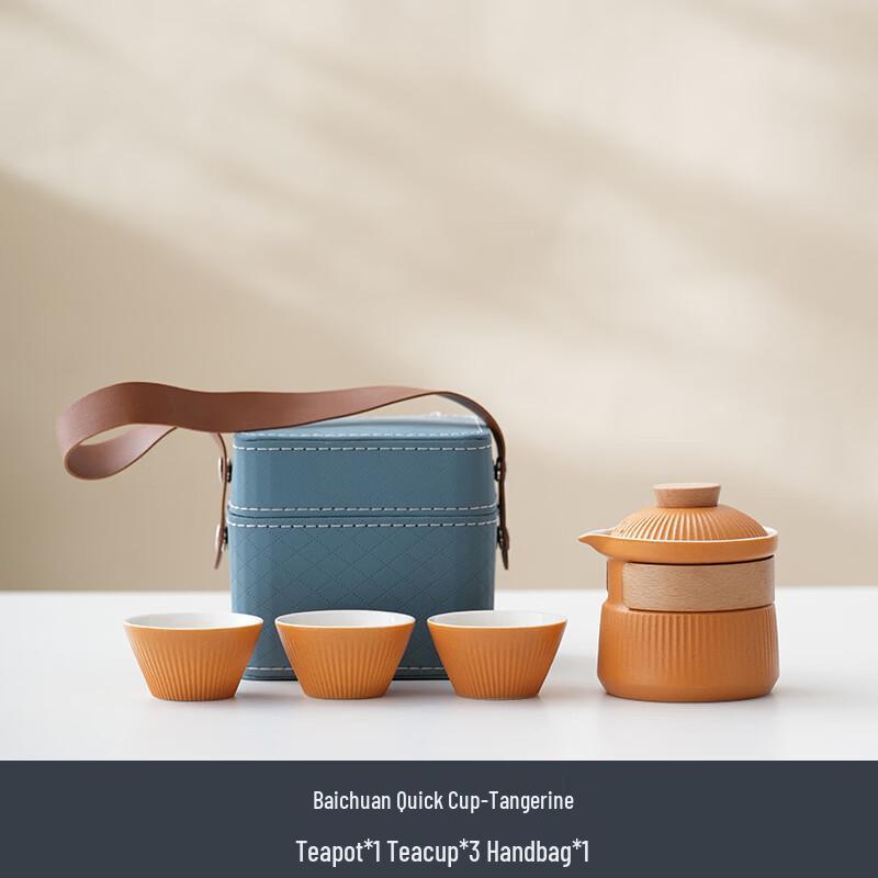 Portable Ceramic Travel Tea Set