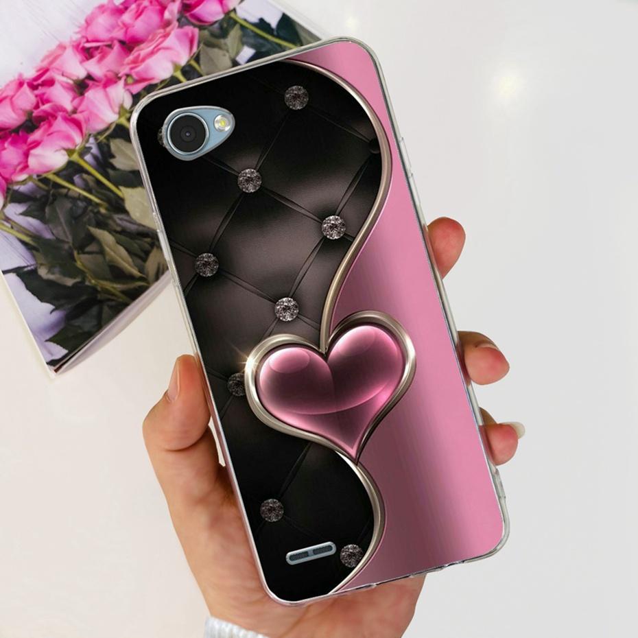 For LG Q6 Q6a Q6+ M700 X600K X600L X600S Cute Flower Cat Painted Phone Case For LG Q6 Plus Q 6 Alpha Soft Silicone TPU Cases