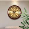 Luxury Wood Wall Clock Metal Retro Nordic American Style Gold Silent Wall Clocks Bedroom Shabby Chic Living Room Horloge GO5G0X0
