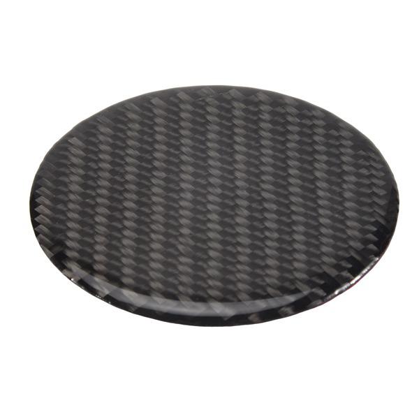 2-Piece Carbon Fiber Pattern Decorative Car Cup Holder Coaster Set, Suitable for Fu
