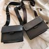 Vintage Solid Color Women'S Crossbody Bag, Simple Texture Versatile Wide Shoulder Strap Fashion Small Square Bag, Detachable Adjustable Shoulder Strap