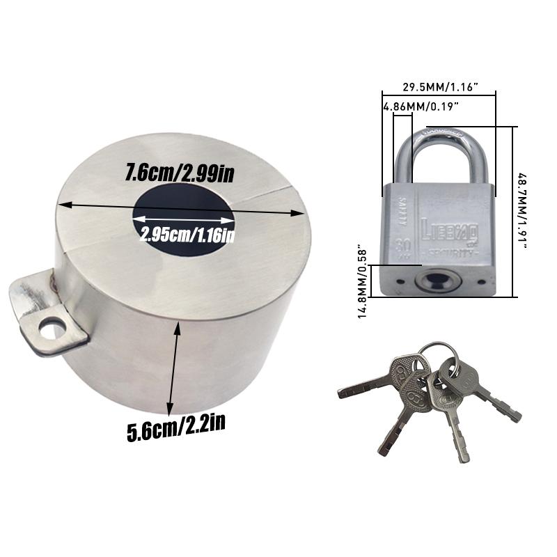 

1 Набір Багаторазовий Кран Антикрадіжний Садовий Шланг Кран Замок Водорозбірний Кран Замок Захисна Кришка для Кухні Зовнішнього Саду 1 SET