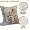 Square Pillow Cover With Zipper Closure, Machine Washable - Perfect For Independence Day Sofa Decor, Living Room, Bedroom, Dorm