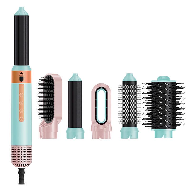 Zes-in-één Hoge Snelheid Hete Lucht Borstel: Multifunctionele Krul- & Stijltang Haardstyling Set