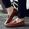 2024 Summer Hollow Out Luxury Mens Driving Shoes Breathable Loafers Men Casual Shoes Leather Man Moccasins Slip On Flats