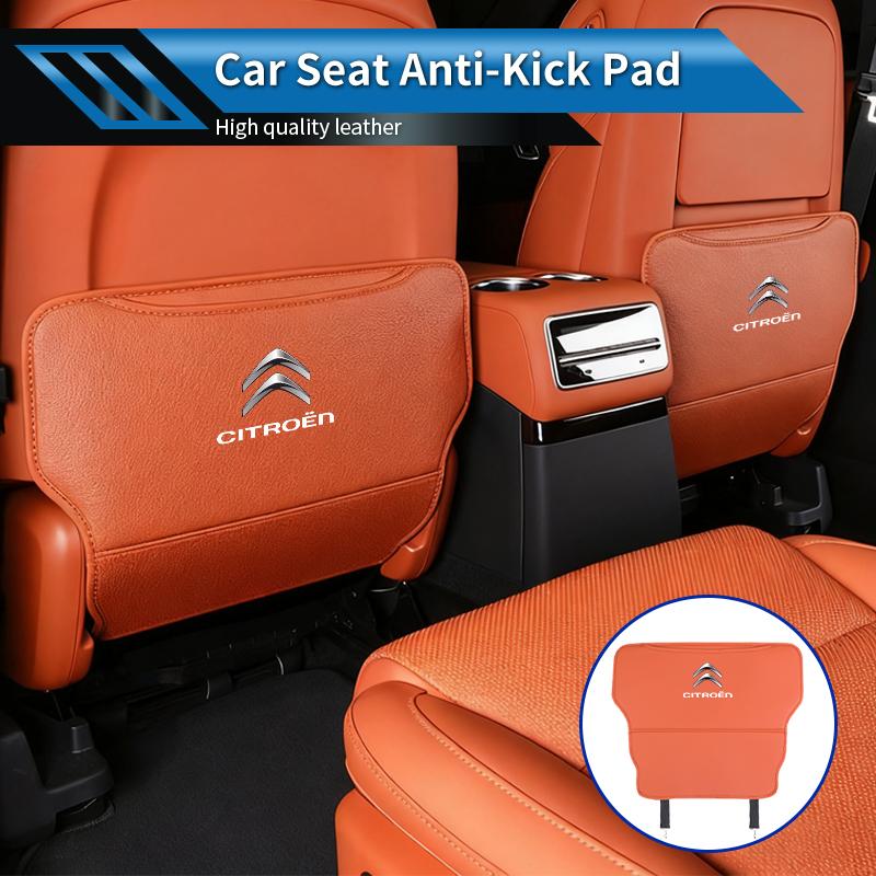 Car Seat Anti-Kick Pad Seatback Storage Protector Cover Accessories For Citroen C4 C3 C5 C1 C2 C-Elysee Berlingo Picasso Jumpy