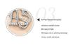 925 Sterling Silver Heart-Shaped Infinity Necklace - Women's European & American Fashion Clavicle Chain