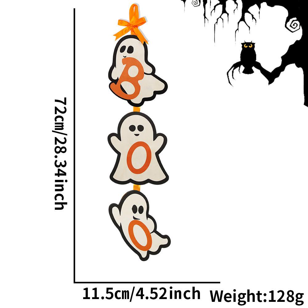 

Boo Wooden Spooky Ghost Sign For Halloween Home And Yard Dcor Featuring Bats And Candles Boo Ghost Sign