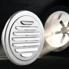 Round Air Vent Silver Exhaust Grill Cap Modern Ventilation Cover  Garage