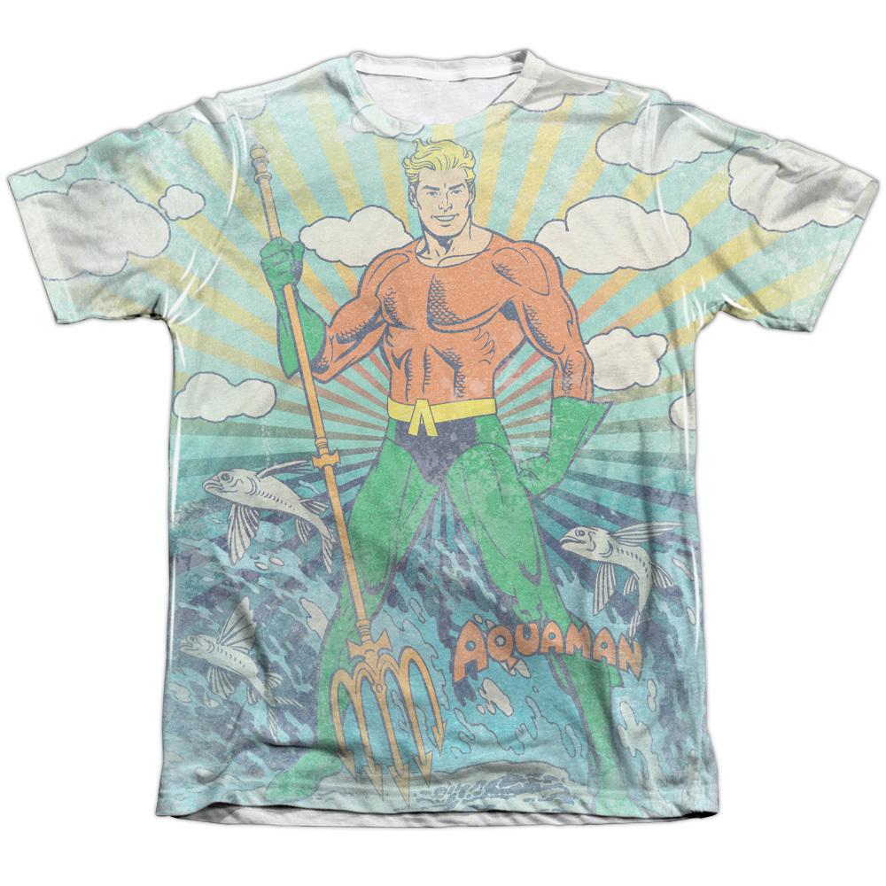 

DC COMICS AQUAMAN SONAR Front Print Sublimation Licensed Men039;s Tee Shirt SM-3XL Unisex T-Shirt XXXL