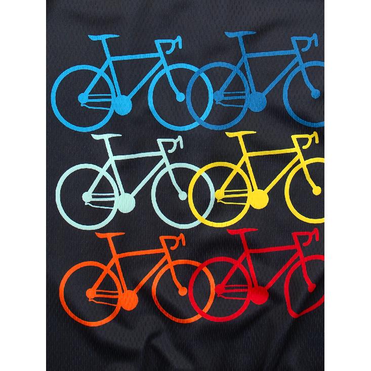 Men'S High-Quality Short Sleeve Cycling Jersey with Reflective Tag & Letter Print - Breathable Moisture-Wicking Fabric, All-Season Regular Fit