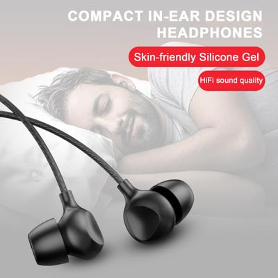 Soft Silicone Sleep Headphones with Noise Reduction Comfortable In-Ear Design High-Quality Sound Wired 3.5mm Headsets
