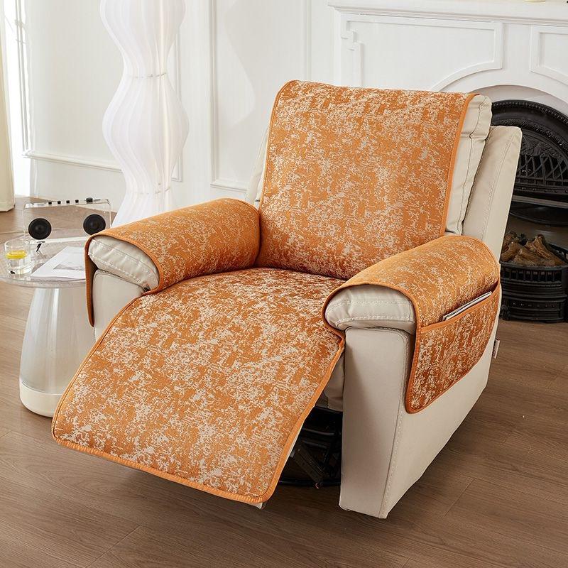 Chenille Sofa Cover for Single Seat Sofa, Non-Slip Couch Cover, Modern Sofa Protector