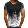Men S Summer Loose Fit Round Neck Short Sleeve Printed T Shirt