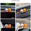 Panda Office Wealth Charm: Cute Car Ornament, Trendy Toy Figure, Christmas Gift for Girls