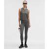 Lululemon Swiftly Open Hole V Neck Tank Top Onyx Grey