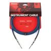 Custom Series Braided Instrument Cable Blue D'Addario PW-BG-10BU (3.0m S-S) [ ]