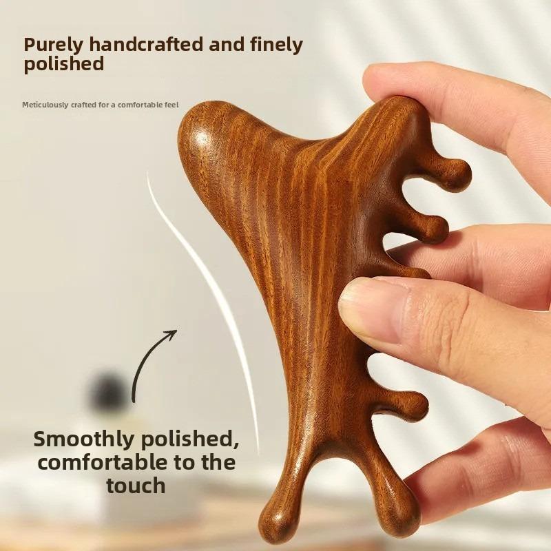 Multifunctional Scalp Massage Comb - Head Hair Loss Treatment Device - Acupressure for Unblocking Meridians - Facial Deer Antler Massage Comb