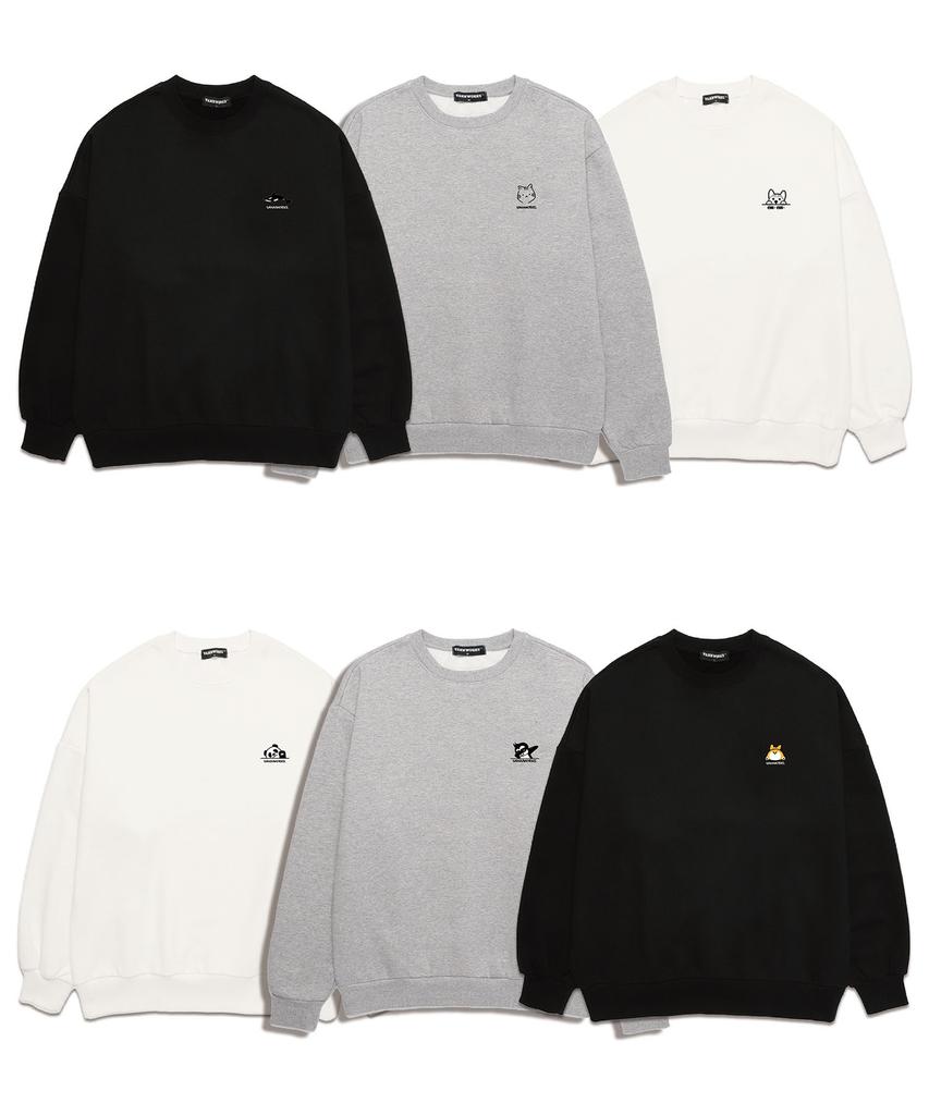 VANNWORKS Best Oversized Fleece-Lined Sweatshirt 6 Types (Vlsmix002)