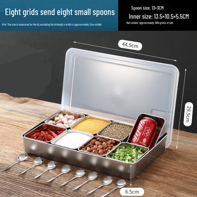 

Multi-Compartment Food Stall Ingredient Display Box