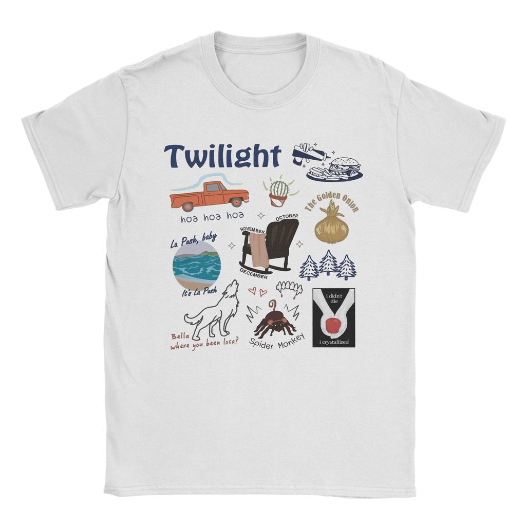 Twilight Movie Things Edward Cullen T-Shirt Men  Vintage Pure Cotton Tees Crew Neck Short Sleeve T Shirts Birthday Gift Clothing
