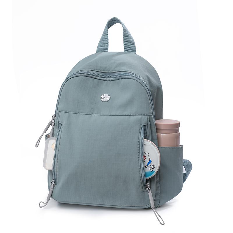 Einfarbiger Damenrucksack Leichter Pendlerrucksack Studenten-Nylon-Schultasche