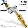 1/4inch Pneumatic Universal 360 Degree Swivel Air Hose Connector Adapter Fit Tool
