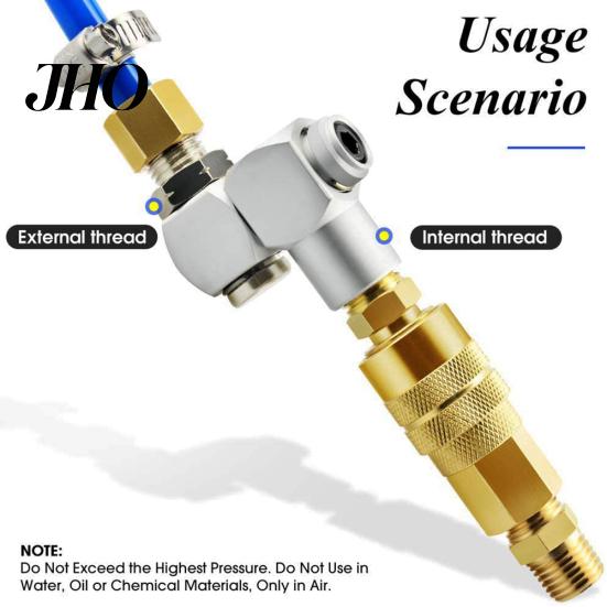 1/4inch Pneumatic Universal 360 Degree Swivel Air Hose Connector Adapter Fit Tool
