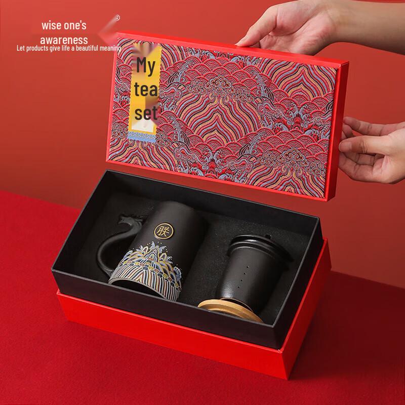 

Forbidden City Cultural Creative Mutton-Fat Jade Ceramic Personal Tea Cup