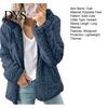 Women Cozy Zip-up Coat Winter Sherpa Fleece Short Jacket Hooded Zipper Cardigan Lightweight Zippered Warm Casual Solid Plush Windproof for Fall