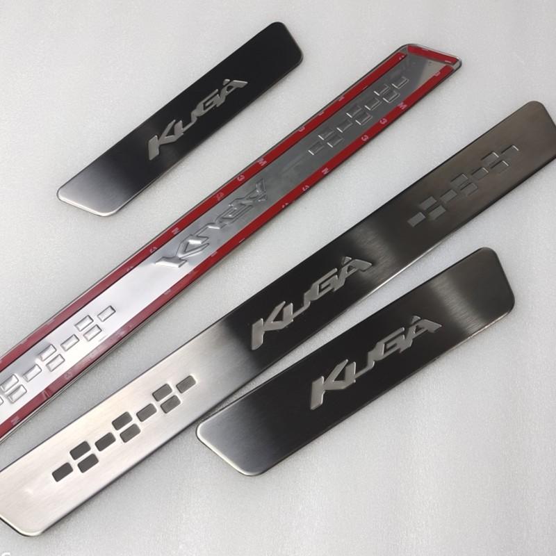 Car Accessories Stainless Steel Side Door Scuff Plate Door Sill Trim Fit For Ford Kuga Escape 2012 2013 2014 2015 2016