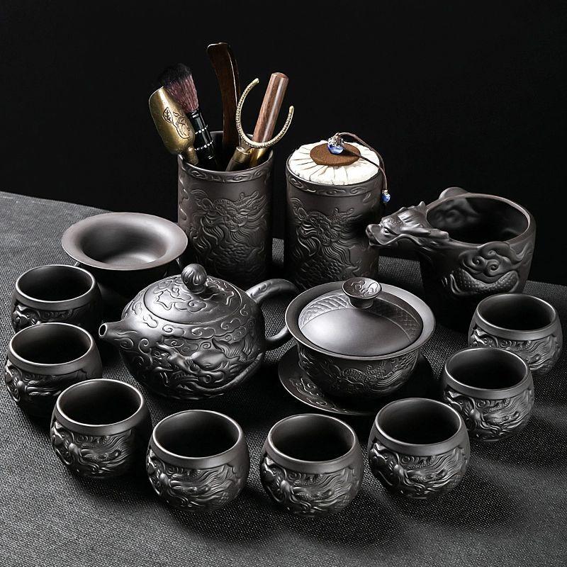 Qianyu Xianglong Zisha Tea Set