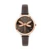Amourette Grey Sunray Dial Leather Strap Quartz ME010074 Women's Watch