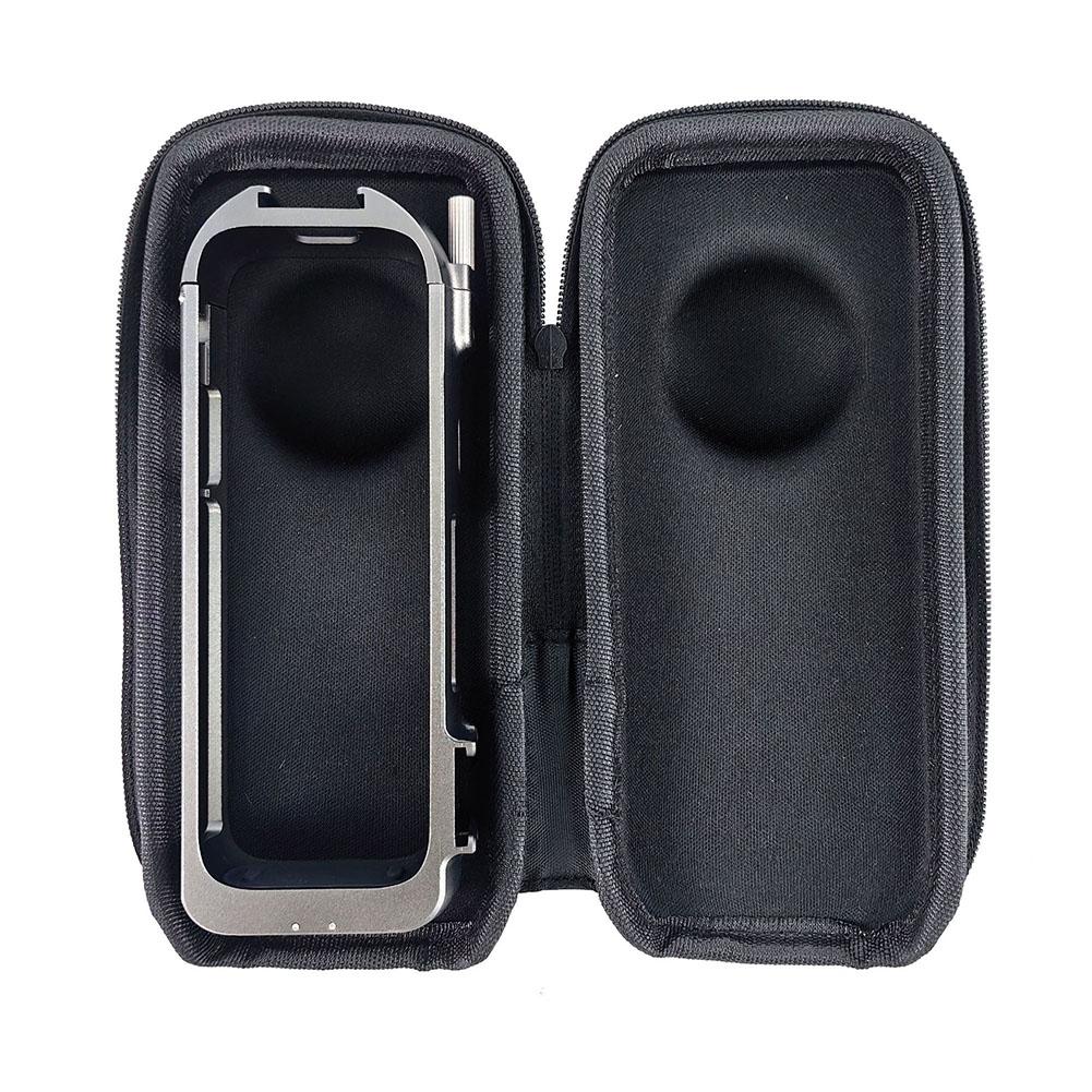 For Insta360X5 Rabbit Cage Storage Bag With Carabiner Portable Storage Bag Case Selfie Fits Tri B5J0