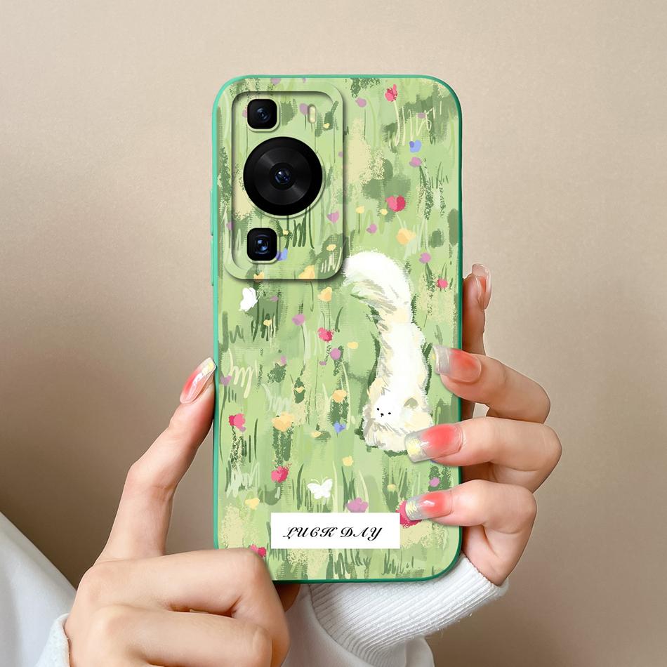 Für Huawei P60 Pro Art Handyhülle Süßes Design Weiche Flüssigsilikon-Rückabdeckung Für HuaweiP60 P 60 Anti-Drop Langlebiger Stoßfänger Funda