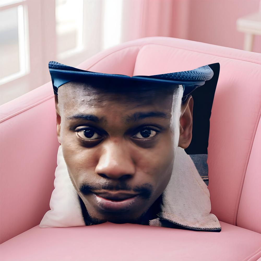 D-Dave Chappelle'S Show Cushion Cover Pillowcase Short Plush Invisible Zipper Room Sofa Cushion Cover